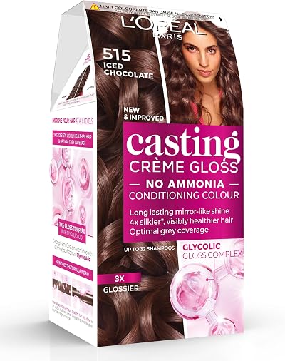 L'Oréal Casting Crème Gloss 515 Iced Chocolate Semi-Permanent Dye 32 Wks