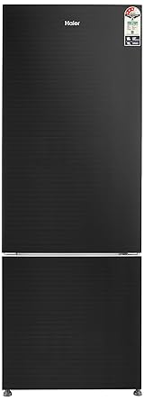 Haier 320 L 3 Star Frost Free Double Door Refrigerator(HRB-3404PKG, Black, Bottom Freezer)
