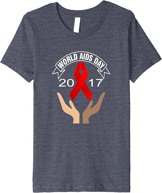 Amazon.com: Worlds AIDS Day T-Shirt 2017 HIV AIDS Awareness Tees: Clothing