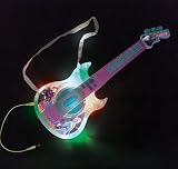 Lexibook Frozen Light-Up Electronic Guitar MP3 Input Microphone Game Modes Blue view 3