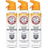 Arm and Hammer Shoe Refresher Spray, Multi-Purpose Odor Remover for All Types of Footwear, Shoe Deodorizer Spray, Shoe Odor Eliminator, Shoe Spray, Shoe Smell Eliminator, 4 oz (3 Pack)