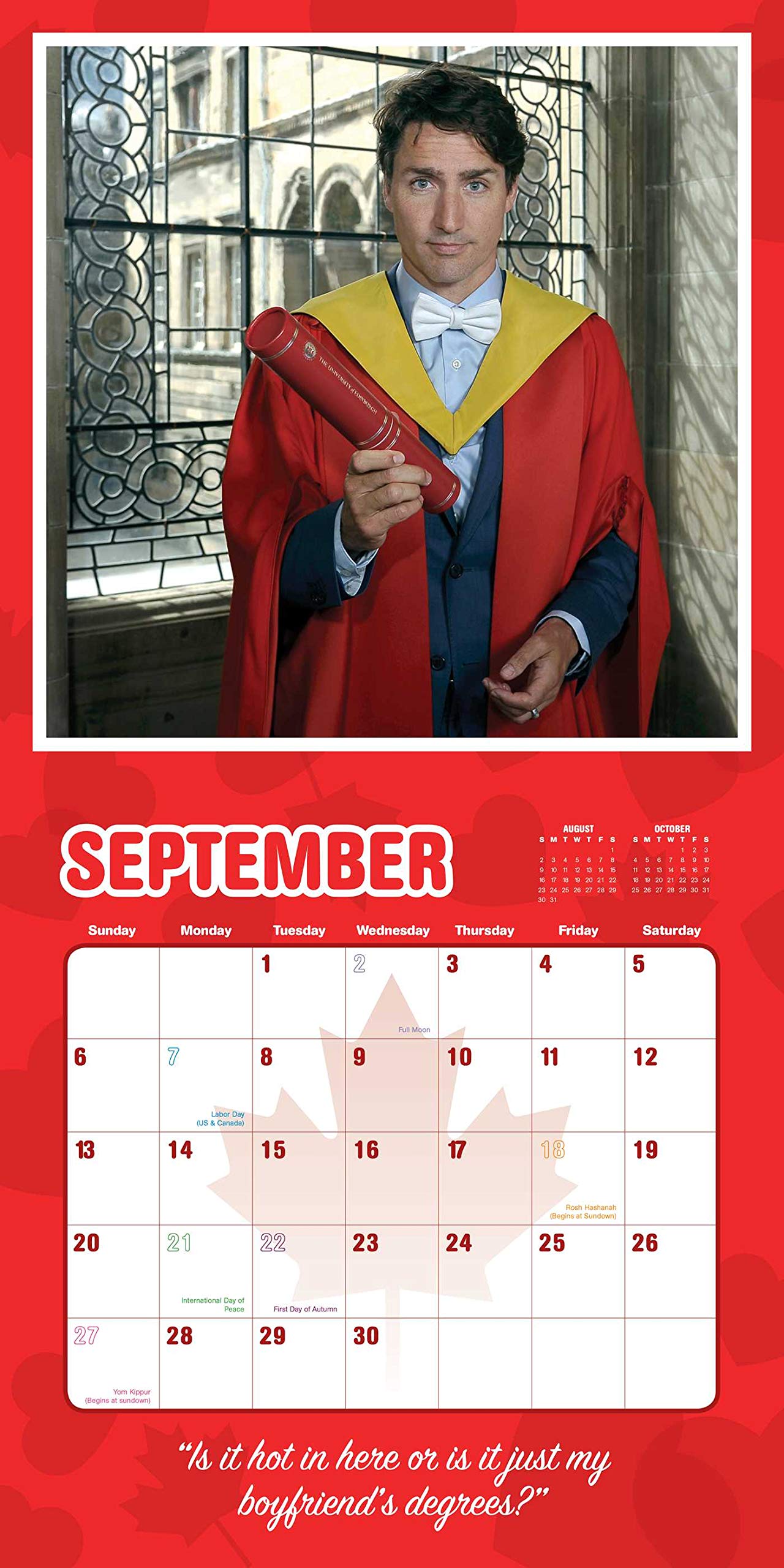 Justin Trudeau, My Canadian Boyfriend 2020 Wall Calendar : Parker, Carrier: Amazon.ca: Livres