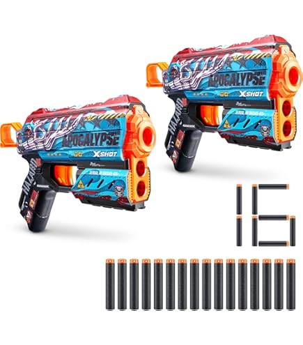 Amazon.com: XSHOT Skins Flux Dart Blaster 2PK - Graffiti, 16 Darts