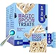 MAGIC SPOON Treats I High Protein Bars I Low Carb I Keto Friendly I 1g of Sugar I Gluten Free Crispy Treat I Cereal Bar & On-The-Go Healthy Snack (Blueberry Muffin, 8 Bars)