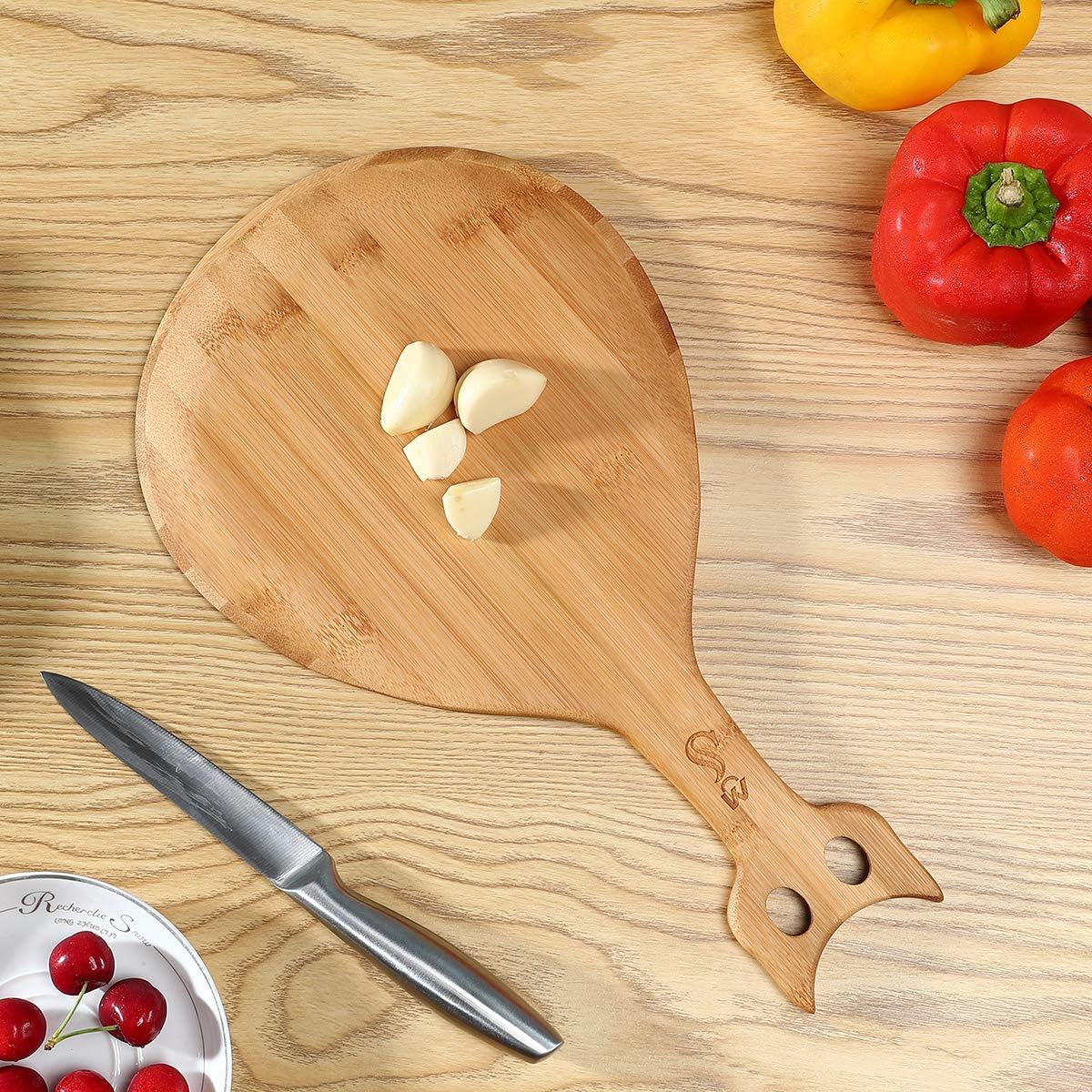 Pizza Peels, Pizza Peel, Pizza Peel Wood, Pizza Paddle, Pizza Peel 14 inch, Wooden Cutting Board, Pizza Stone for oven, Pizza Spatula, Bread, Cutting Fruit, Vegetables (14X8 Inch Cat): Kitchen & Dining