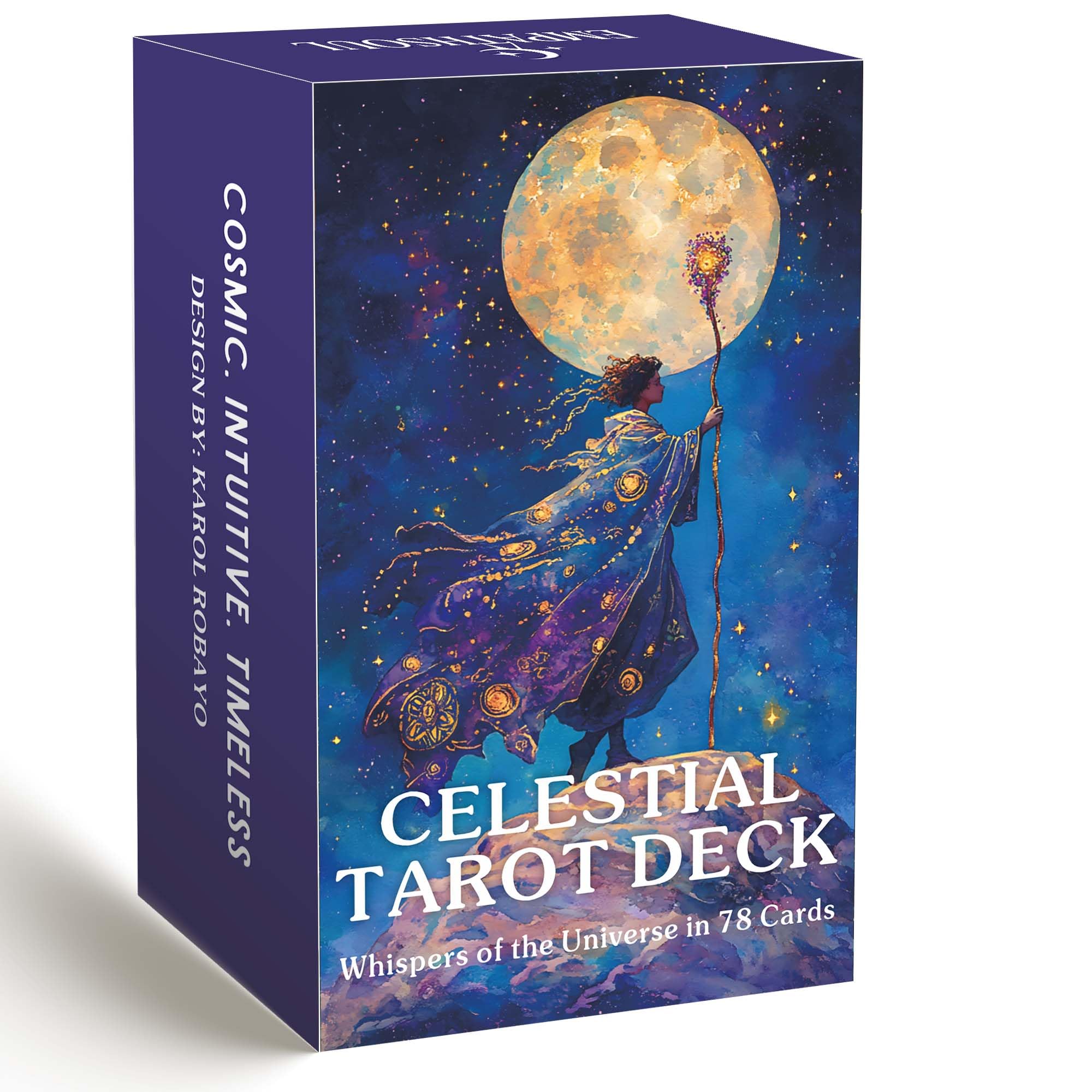 Celestial Tarot Deck Unique, 78 Cosmic Tarot Cards with with Guidebook, Modern Witch Tarot for Beginners and Experienced Readers, Divination and Spiritual Divination Tool