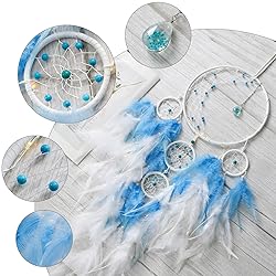 KHOYIME LED Light Up Dream Catcher Half Circle Moon