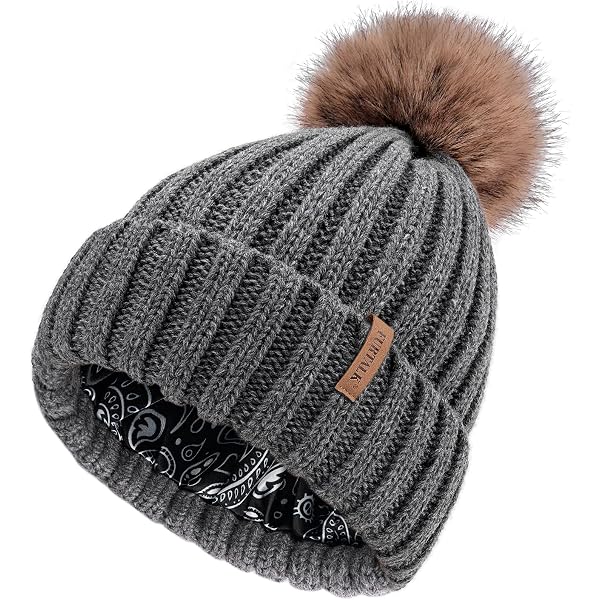 Cuffbow 3 Pack Womens Winter Knitted Beanie Hat with Faux  display picture 1