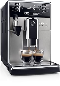 Saeco HD8924/01 PicoBaristo Kaffeevollautomat, AquaClean, automatischer Milchaufschäumer, silber