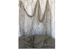 COLIBROX Fishing Net 5'x10' ~ Commercial Fish Netting ~ Old Vintage Decor