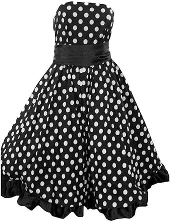 black and white spotty dress
