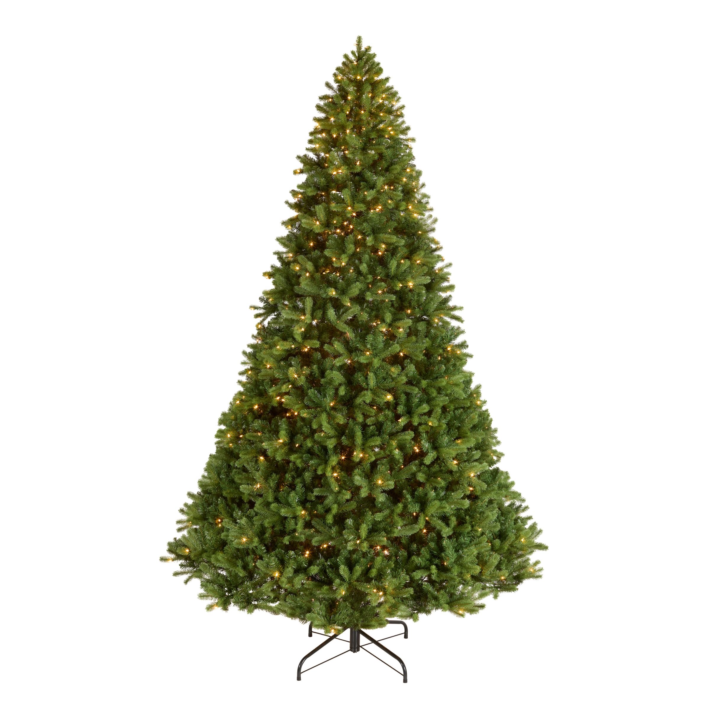 Photo 1 of **PARTIAL SET**National Tree Company Pre-Lit 'Feel Real' Artificial Giant Full Downswept Christmas Tree, Green, Douglas Fir, White Lights, Includes Stand, 12 feet