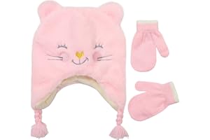 ADDIE & TATE Toddler Winter Hat and Gloves Set for Ages 4-7 or Boys & Girls Winter Hat & Toddler Mittens Ages 2-4