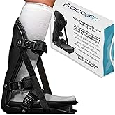 Brace On Kids Adjustable Night Splint - Pediatric Plantar Fasciitis, Achilles Tendon, Heel Spur, Injury, Foot Splint Boot for Children, Black, Size XS