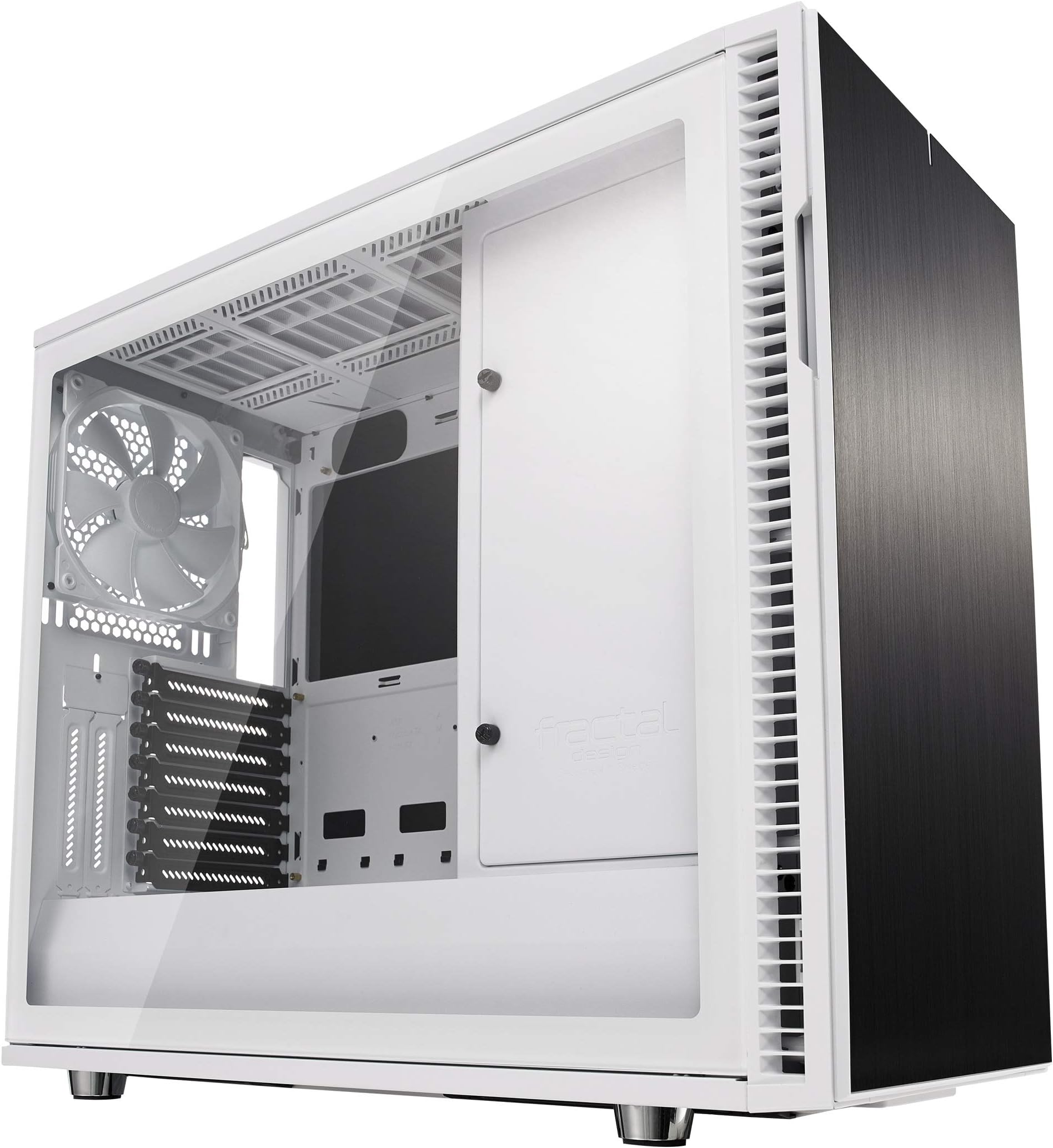 Fractal Design Define R6 USB-C TG Mid Tower Gaming Case - White USB 3.0