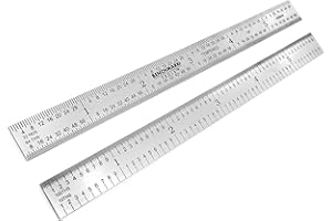 Benchmark Tools 466606 Flexible 6 Inch 5R Machinist Rule with 1/10, 1/100, 1/32 and 1/64 Markings Tempered Stainless Steel with Brushed Finish Conforms to EEC-1 Accuracy Standards (1)