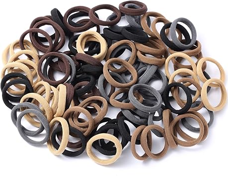 Seamless Cotton Stretch Hair Ties Bands Rope Ponytail Holders