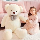 IKASA Giant Teddy Bear 120cm White Plush Stuffed Toy view 3
