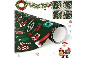 67 Meme Christmas Funny Gift Wrapping Paper, Holiday Gift Wrapping Paper, Santa Claus Theme Wrapping Paper Rolls, Birthday & 
