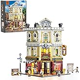 Funwhole Antique-Store Lighting Building-Bricks Set - City Town Corner Collectibles Shop LED Light Modular Building Model Set