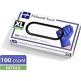 Medline FitGuard Touch Nitrile Exam Gloves, 100 Count, X-Large, Powder Free, Disposable, Not Made with Natural Rubber Latex, Excellent Sense of Touch for Medical Tasks, Durable for Household Chores