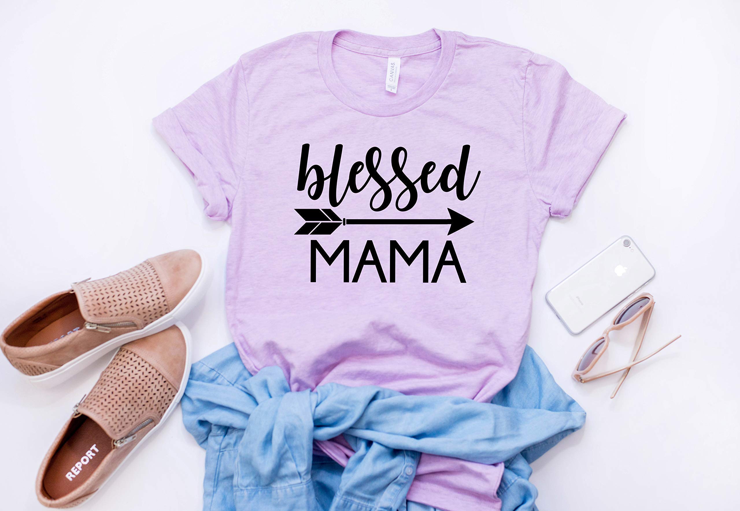 Blessed Mama T-shirt Mother's Day Gift Religious Shirt For Mom Bday Gift