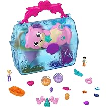Polly Pocket – Maletín Oso Gumball Con 26 Sorpresas, Muñecas Y Accesorios, Juguete Portátil Para Niños A Partir De 4 Años