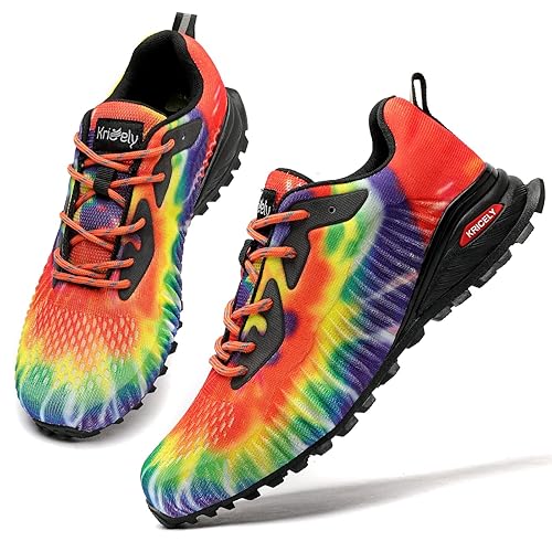 Kricely Men's Trail Running Shoes Fashion Hiking Sneakers for Men