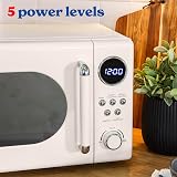 Russell Hobbs Retro 20L Cream Microwave 800W 8 Auto Cook Settings view 6