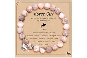 FYUKISS Horse Charm Bracelet for Girls - Horse Loving Daughter, Granddaughter, Niece - Birthday &