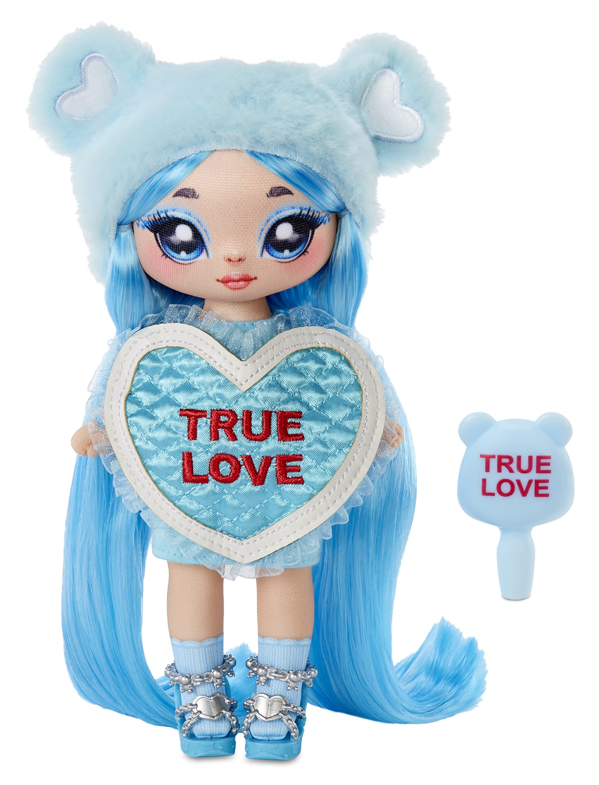Na Na Na Surprise Sweetest Series Heart-LILY SARANG - Doll Model Outfit Light Blue Hair, 1 Heart Shaped Dress & 1 Brush - Collectible 5+ Years, 581321EUC