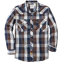 Cromoncent Camicia Unisex A Quadri In Flanella Di Cotone - Modello Buffalo Colorato, Taglia M