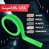 XFasten Glow in the Dark Tape Yellow/Green 1 Inch x 30 Foot Duct Tape view 6