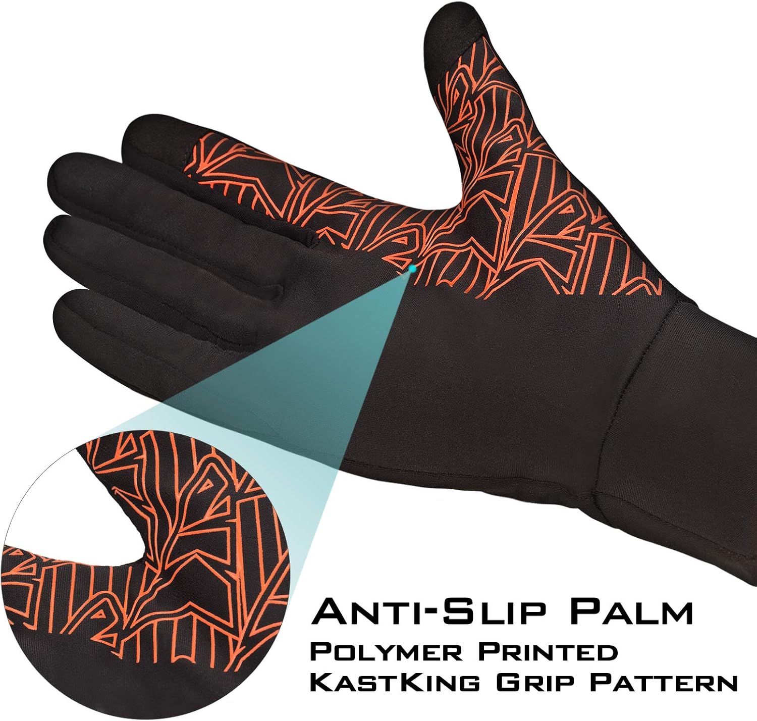 KastKing Morning Frost Liner Gloves – Thermal Touch Screen Running Glove Liners: Clothing