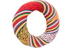 Karma Crafter Silk Brocade Cushion Pillow for Tibetan Singing Bowl Handmade in Nepal Round Cushion for Sound Bowls (4 Inches, Rainbow)