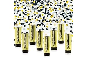 LEFUBABY 8 PCS Confetti Poppers Cannons for Gender Reveal Wedding Birthday Graduation Baby Shower Anniversary Christmas New Year's Fun Party Supplies Decorations and Favors