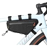 abamita Bike Frame Bag Bike Triangle Bag Bicycle Pouch Under Tube Bag 1.7L with Dual Side Mesh Pockets for MTB Road Bike Cycling Commuting and Outdoor Adventures