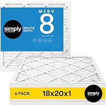Filterbuy 16x21x1 Air Filter MERV 8 (3-Pack) - Pleated HVAC Furnace Filters, Actual Size 15.5x20.5x0.75 Inches - View #2