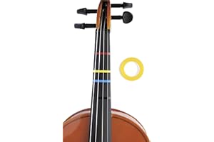 LONG BEACH MUSIC Jumbo YELLOW Color Violin Fingering Tape 300" Inches for Fretboard Note Positions