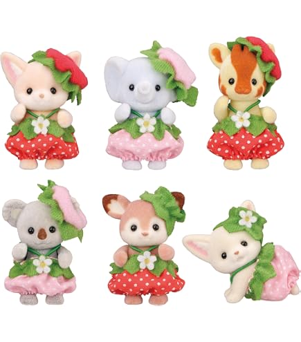 sylvanian families freya's birthday celebration strawberry cake dress Freya's Birthday Celebration Strawberry Cake Dress #sylvanianfamilies #calicocritters