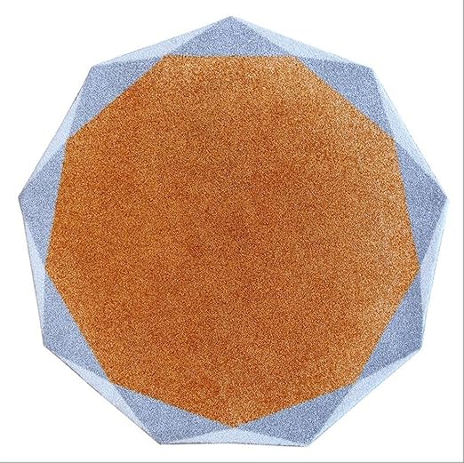 Amazon.de: Schöner orange runder Teppich-Retro- Design ...