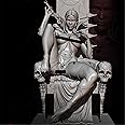 Risjc 1/24 Fantasy Skull Banshee Warrior Resin Model Miniature Kit Unassembled and Unpainted Die Cast Soldier Assembly/B573n