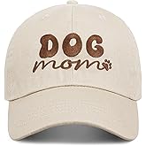 BUIPPMEM Dog Mom Hat, Dog Lover Gifts, Mama Gifts for Women, Adjustable Low Profile Unstructured Cotton Baseball Cap