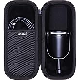 LTGEM Case Compatible with Shure MV7+ Podcast Dynamic Microphone, Case Only