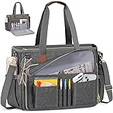 RAINSMORE Teacher Tote Bag 15.6 inch Laptop Bag for Women Work Bags Nurse Bag Lightweight Laptop Tote Computer Briefcase