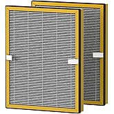 TT-AP002 True HEPA Replacement Filter Compatible with TaoTronics TT-AP002 and VAVA VA-EE008 Air Puri fier, H13 HEPA Filter with Activated carbon, 2-Pack