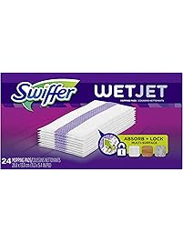 Swiffer WetJet Hardwood Floor Cleaner Spray Mop Pad Refill, Multi Surface, 24 Count