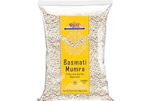 Rani Basmati Mumra (Puffed Rice) 14oz (400g) ~ All Natural | No Color | Gluten Friendly | Vegan | Non-GMO | Kosher | No Salt 