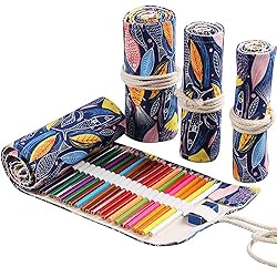 Maydahui Canvas Colored Pencil Roll Wrap 24/48/72