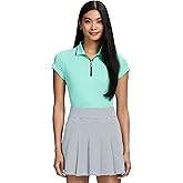 Izod Womens Golf Shirt Performance Stretch Golf Collared Cap Sleeve
